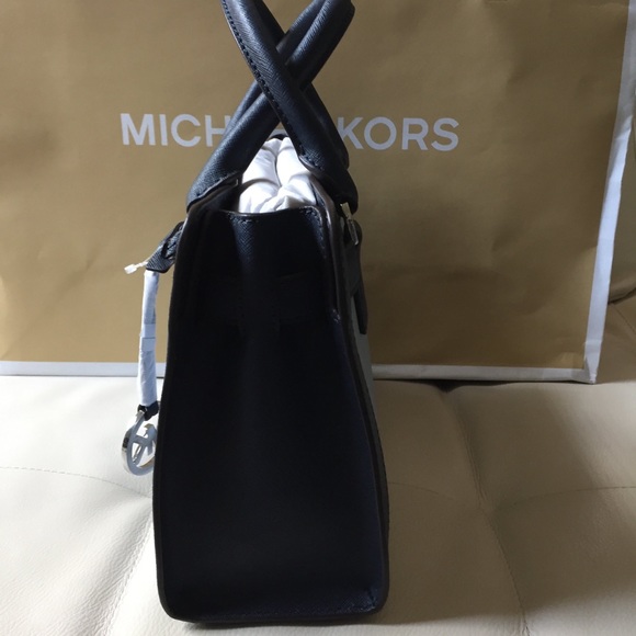 NWT MICHAEL KORS DILLON SATCHEL CROSSBODY BLUE - Picture 4 of 8